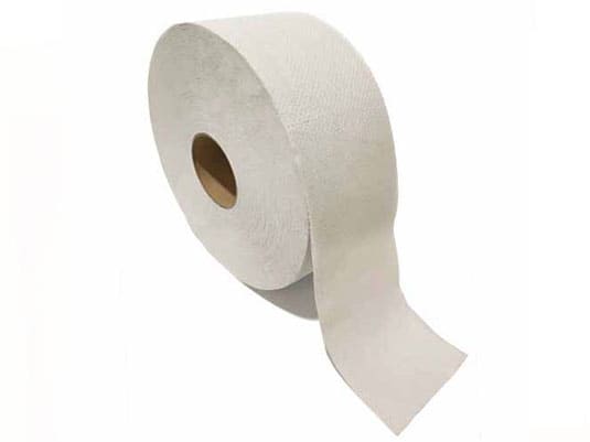 Recycled jumbo roll tissue premiere with smaller core